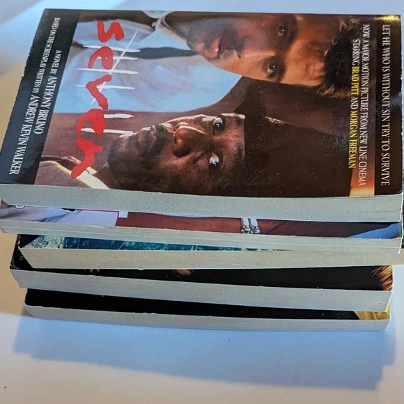 Lot of 5 Brad Pitt Books- Movie Tie-In- Seven- Sleepers- A River Runs Through It - Picture 3 of 16